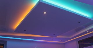 Натяжной потолок с подсветкой Кызыл, цена от 2160 руб.